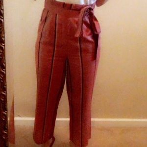 High Wasted Tie Pants